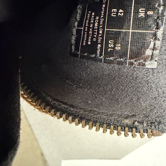 Doc Martens Womens Rometty II Chelsea Boot Black Vintage Smooth Size 10 - Picture 11 of 16